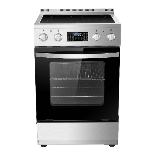24in. Fresh Bake Technology 4-Burner Element Oven Electric Range in Stainless Steel w/ Convection Bake